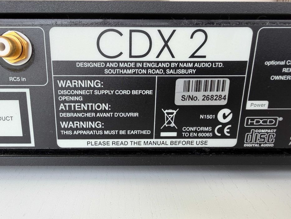 Kultowy Naim CDX2 + Pilot R-Com Reference – high-endowy odtwarzacz CD