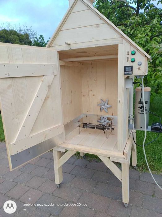 NOWA wędzarnia elektryczna drewniana, ręczna robota, gotowa do użytku