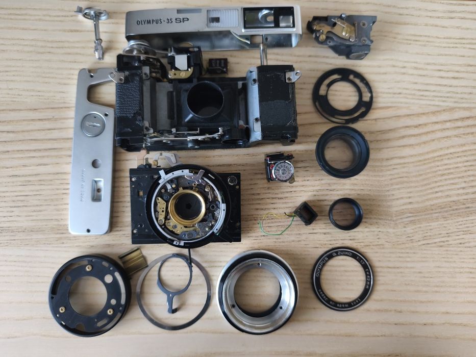 Olympus 35 SP G.Zuiko 1:1,7 | Rozkręcony, na części / Projekt. TESTOWANY Z FILMEM