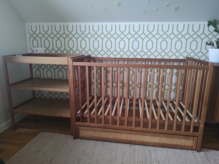 łóżeczko Woodies z szufladą i przewijakiem