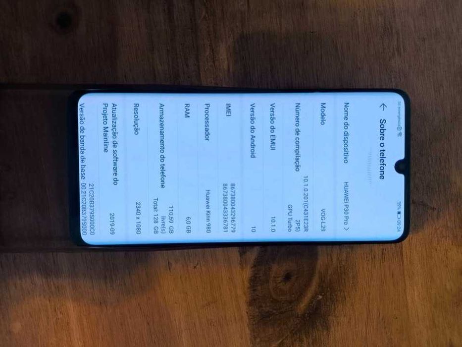 Telemóvel Huawei P30 Pro