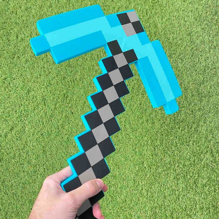 Игрушка Меч Алмазный 60см и Кирка Алмазная 45см Майнкрафт Minecraft