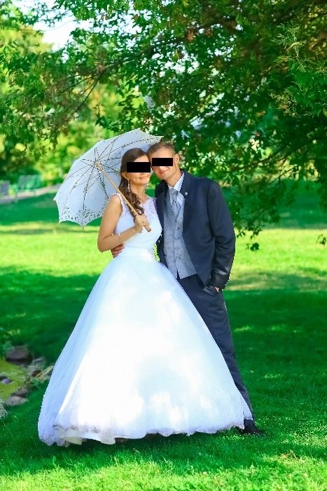 suknia ślubna biała typ Księżniczki