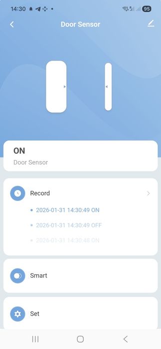 Беспроводной ZigBee датчик открытия/закрытия двери Ewelink,Tuya Smart
