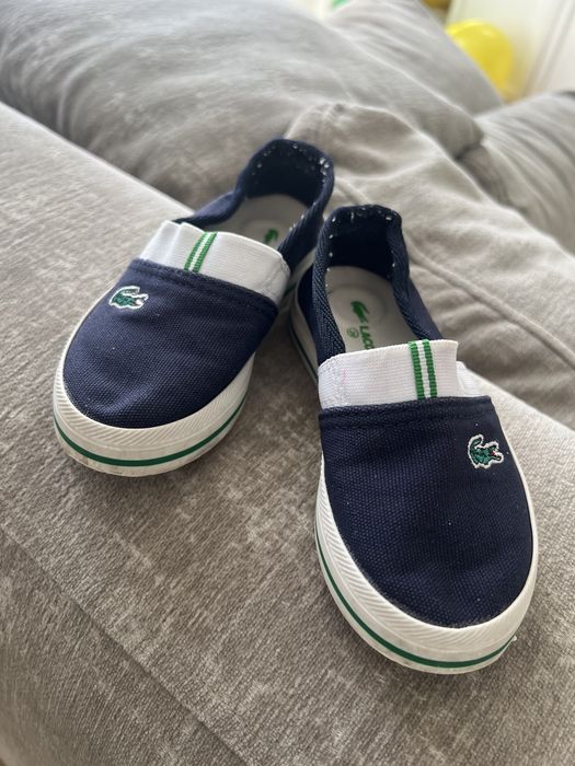 Дитячі кеди Lacoste р.24 мокасини ддя хлопчика кеды лакосте мокасины