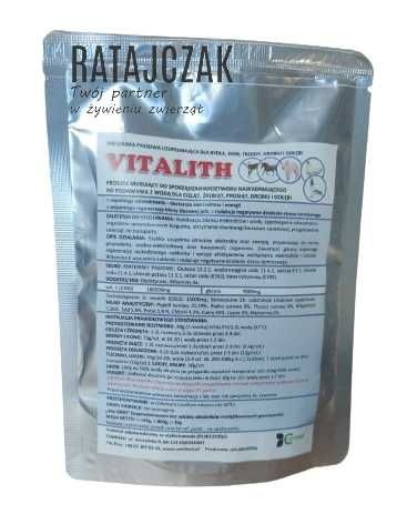 Vitalith elektrolity dla cieląt prosiąt drobiu koni gołębi 120g