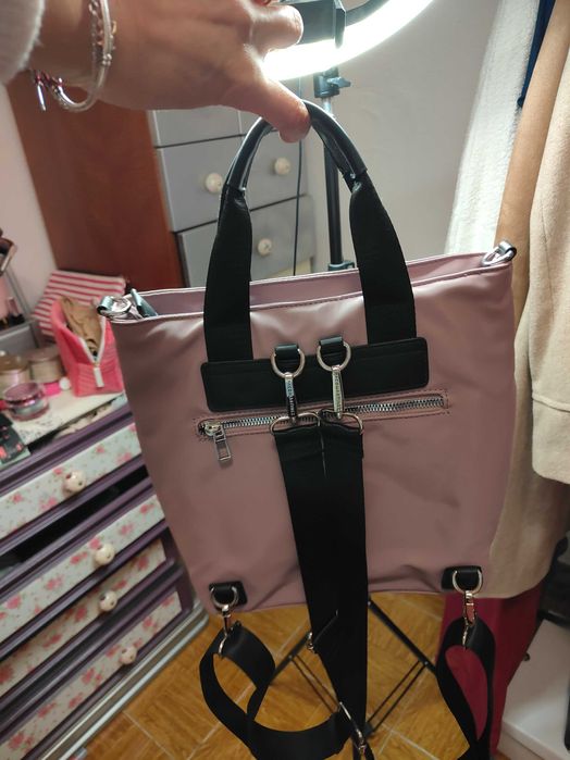 Mochila Rosa apropriada para costas