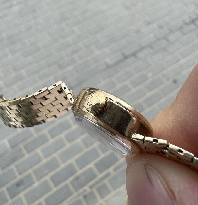 Złoty Zegarek Omega Ladymatic  14 k złoto