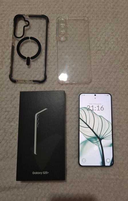 Samsung Galaxy S25+ 5G | 256GB | 12GB RAM | Menta — Como Novo
