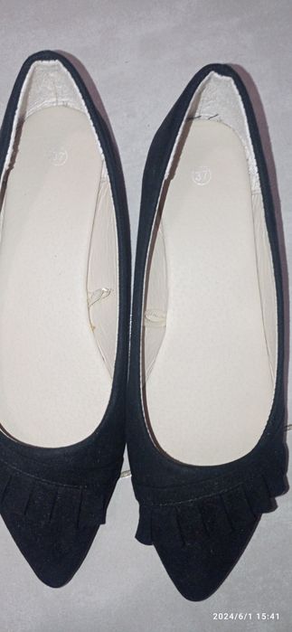 Czarne baleriny nowe 37