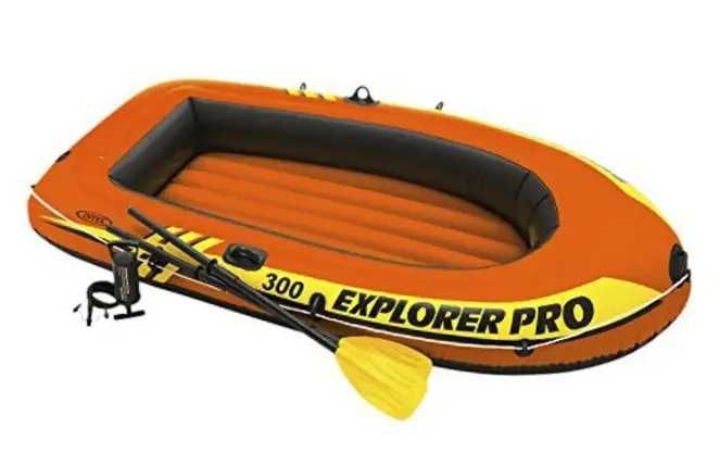 Надувний човен Intex Explorer Pro 300 Set (58358) | 3-місний | Весла + насос | 244×117×36 см | До 200 кг