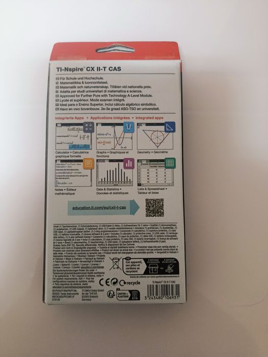 Texas Instruments TI-Nspire CX II-T CAS (Ensino Superior)