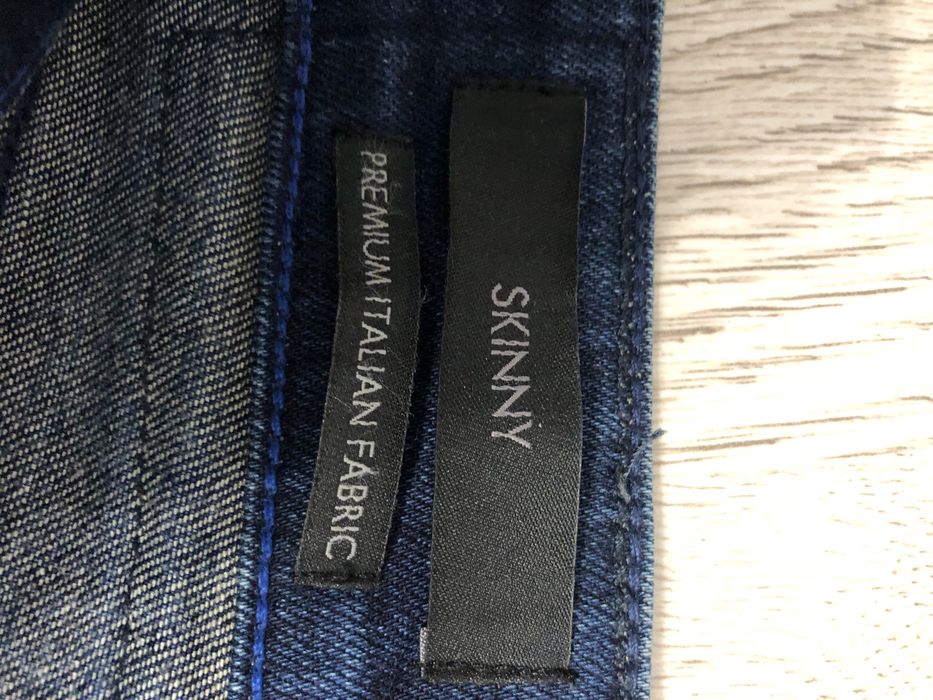 Calvin klein jeans spodnie jeansowe granatowe orginalne