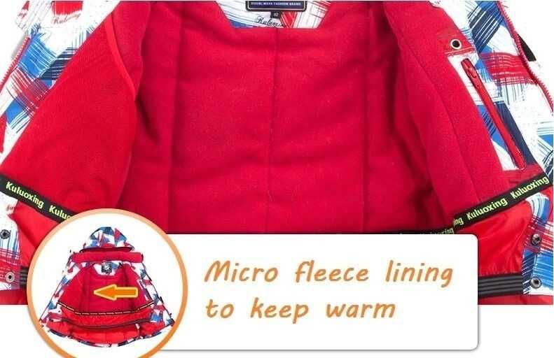 Лижна зимова термо куртка р 116 -128 горнолыжная теплая