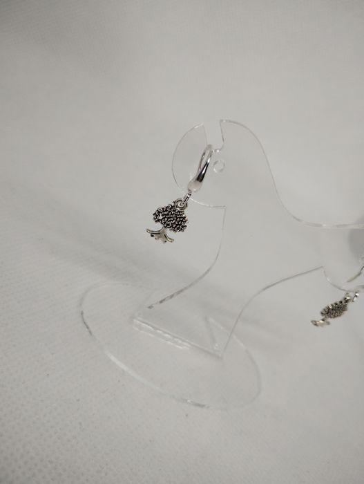 Kolczyki srebrne drzewa drzewka