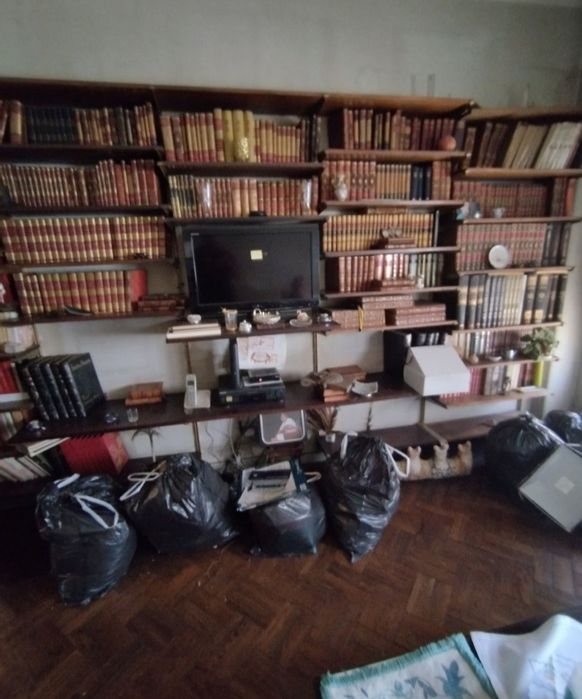 Limparmos ou recolhemos recheios de casa na sua totalidade