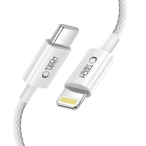 Kabel Tech-Protect UltraBoost USB-C / Lightning PD27W/3A 100 cm - szar