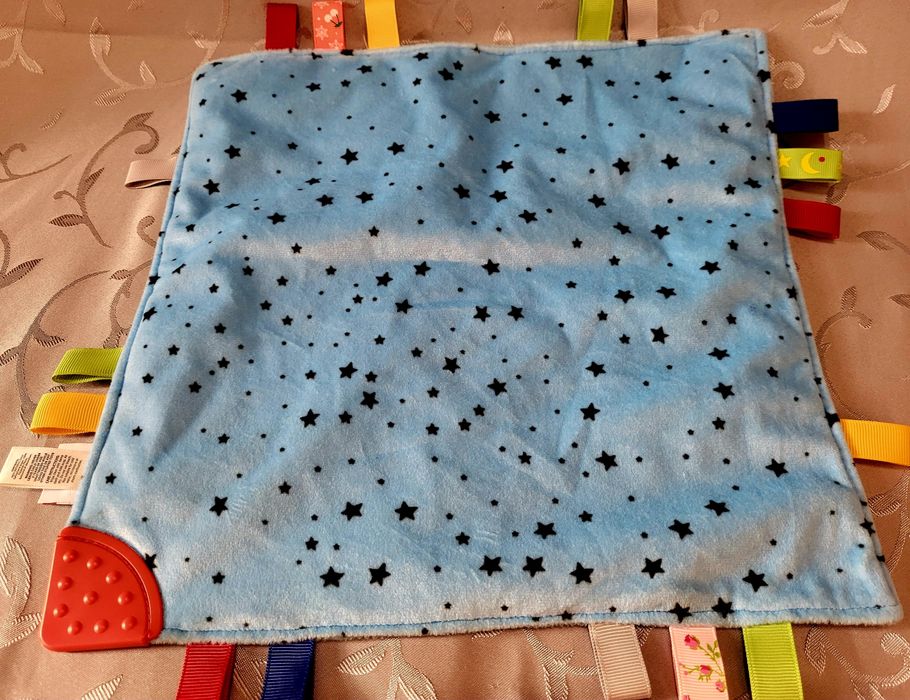 Kocyk sensoryczny NUBY maskotka przytulanka