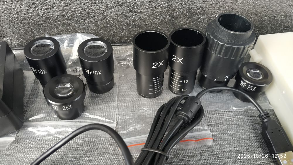 Мікроскоп 40X–5000X  лабораторний професійний з камерою USB,