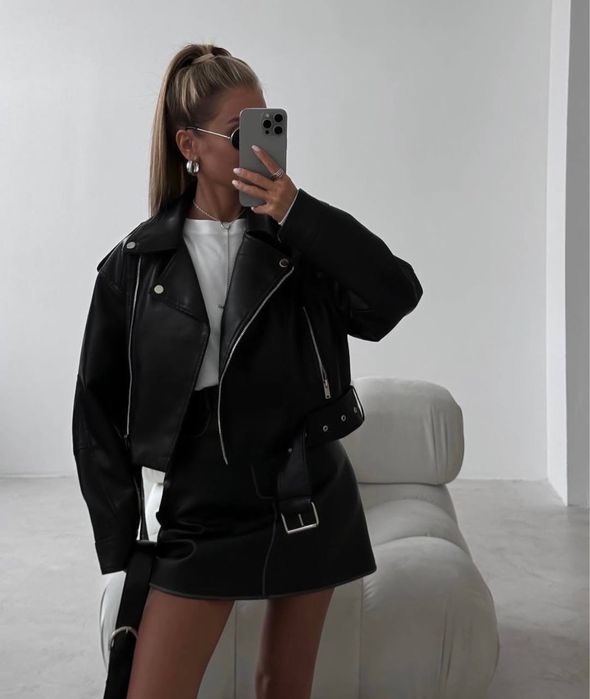 Косуха жіноча з еко шкіри