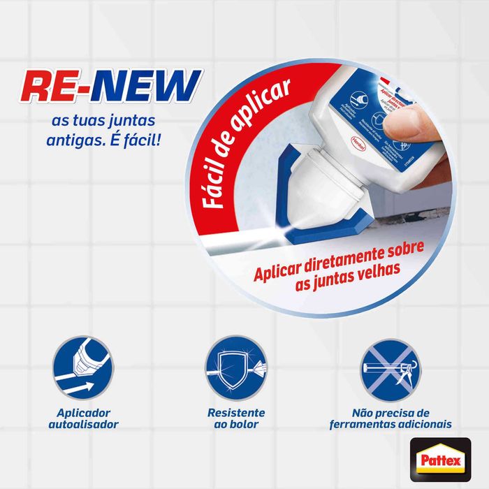 PATTEX PROFISSIONAL CASA BANHO silicone branco juntas fácil aplicação