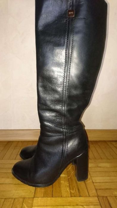 Zimowe ocieplane skorzane Kozaki Carinii 37