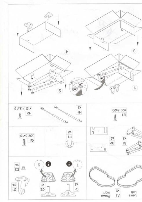 KOSZ Rejs Optima 800 NERKA ANTRACYT – 2 KOSZE LEWE – komplet!!
