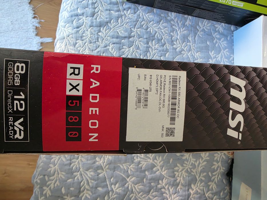 MSI Radeon RX 580 Armor 8G OC 8GB