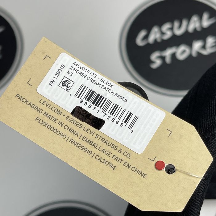 ОРИГІНАЛ Чоловіча Кепка Levis Чорна з США