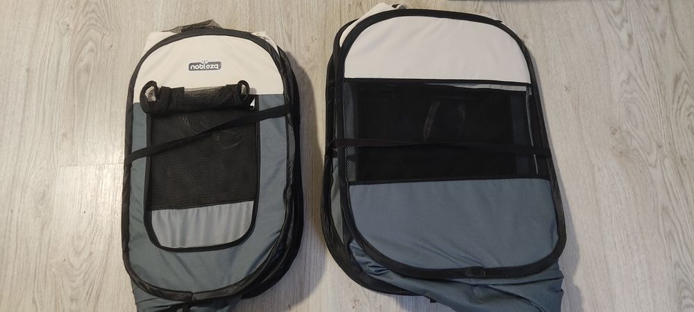 Conjunto 2 Parques Dobráveis para Cães/Gatos (120cm + 85cm)