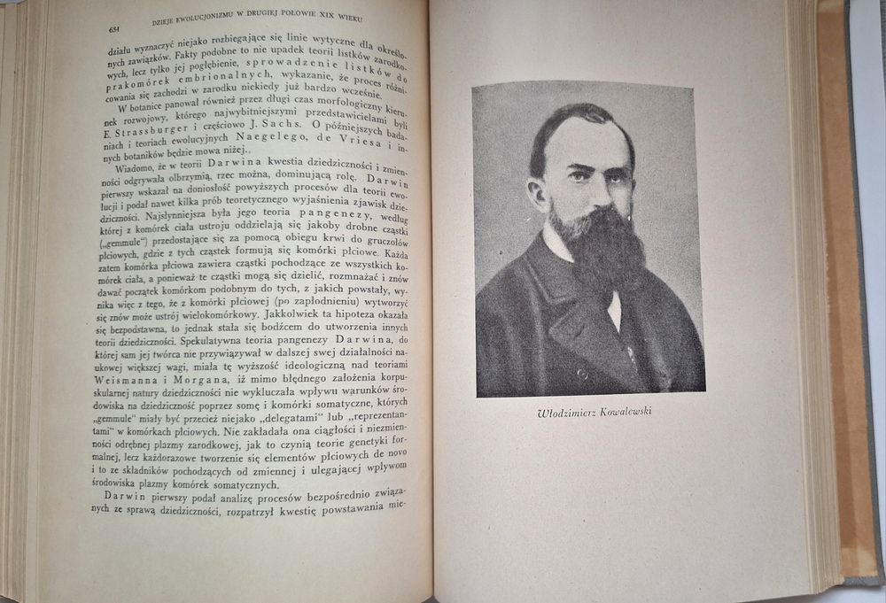 Idea ewolucji w biologii, Józef Nusbaum  tom I