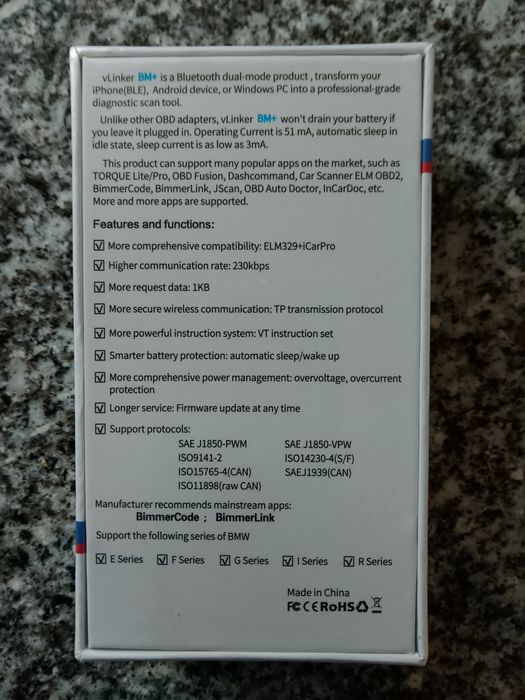 Diagnóstico VLinker BM+