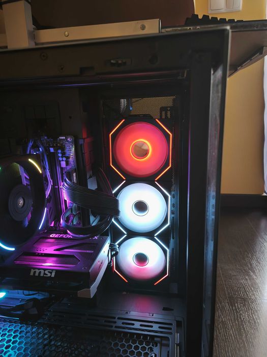 Ventoinha Lian Li UNI FAN SL120 Infinity Wireless RGB Reverse Blade PWM Preto 120mm (Pack 3) + 1