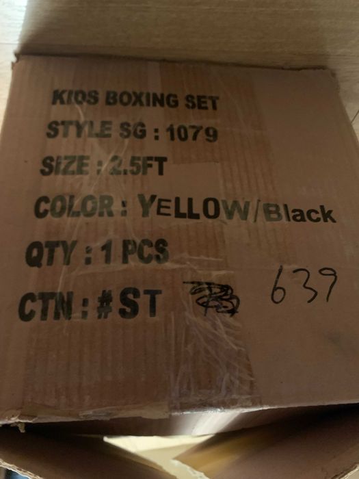 NOWY Zestaw worek 9kg bokserski + rękawice dla dziecka boxing box