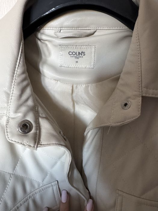 Курта-піджак, з еко шкіри, розмір 42