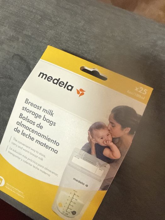 Sacos de conservação de leite materno