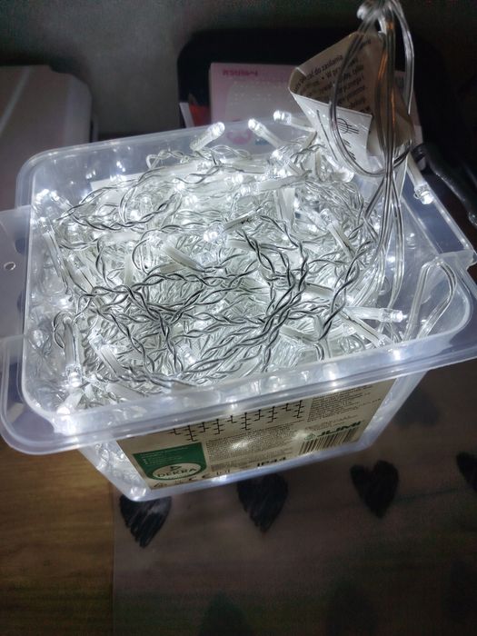 Lampki sople  kolor biały