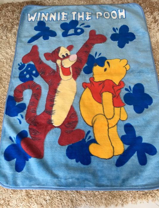 Детское одеяльце/пледик голубое 147*106