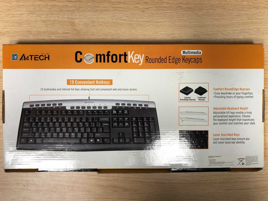 Klawiatura Multimedialna A4 Tech ComfortKey KR-86 USB