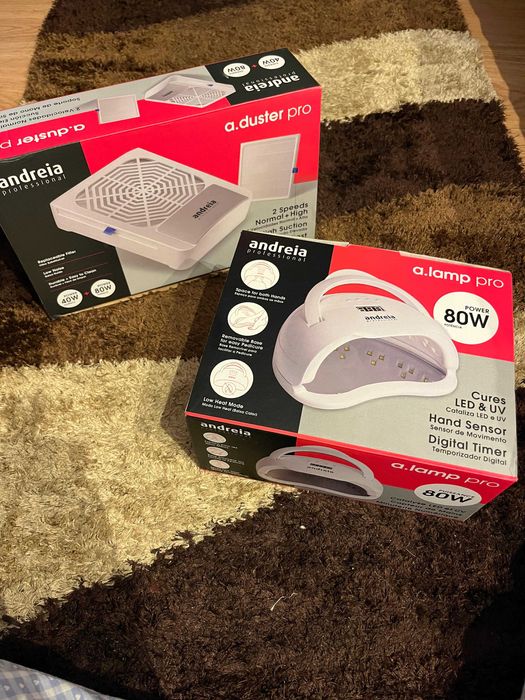 Kit de Unhas Andreia (Lâmpada e Aspirador)