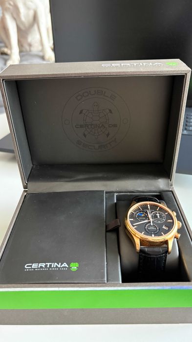 ZEGAREK CERTINA DS-8 Chrono Moonphase Precidrive –stan idealny,komplet