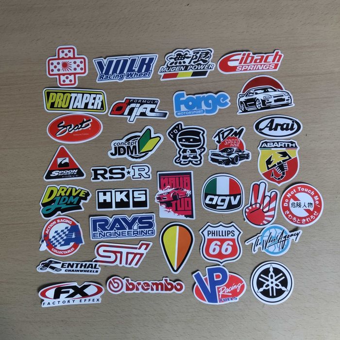 100 Autocolantes Motas Motard Drift