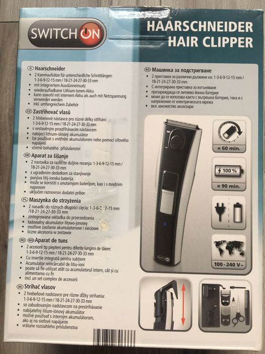 Maszynka do strzyzenia akumulatorowa.