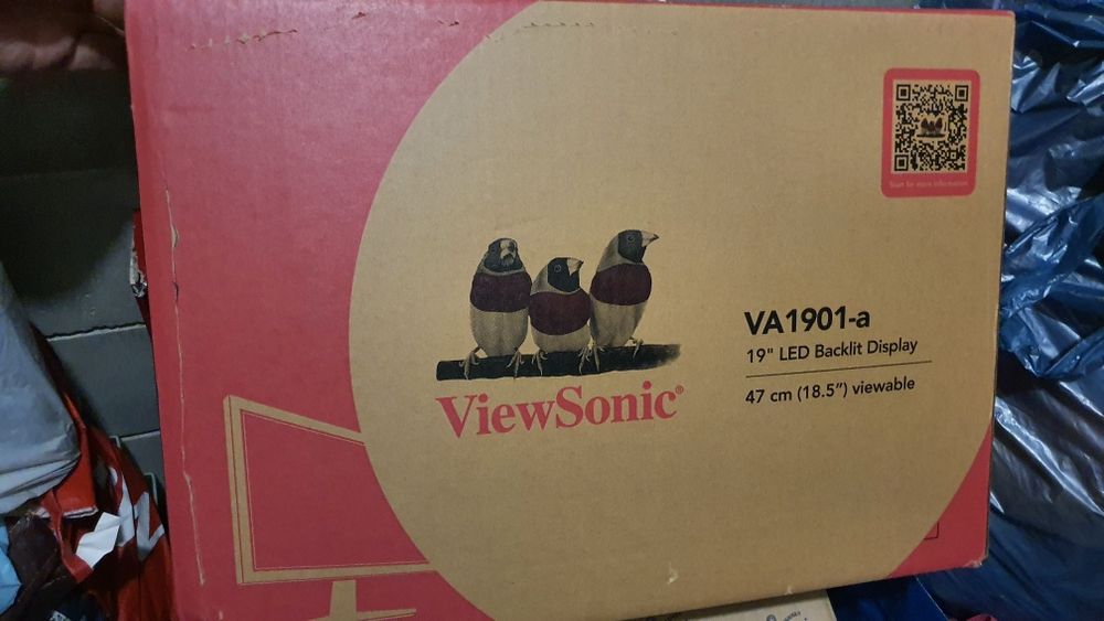 Monitor ViewSonic VA 1901-a, 19 cali, nieużywany, pudełko