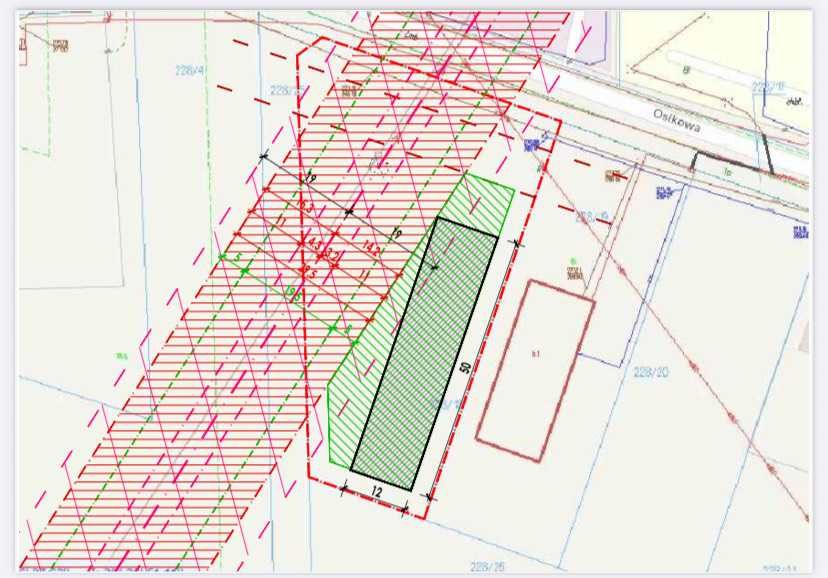 Działka 2933 m² - Bilcza, ul. Osikowa - inwestycyjna, media w drodze. - Widok 5