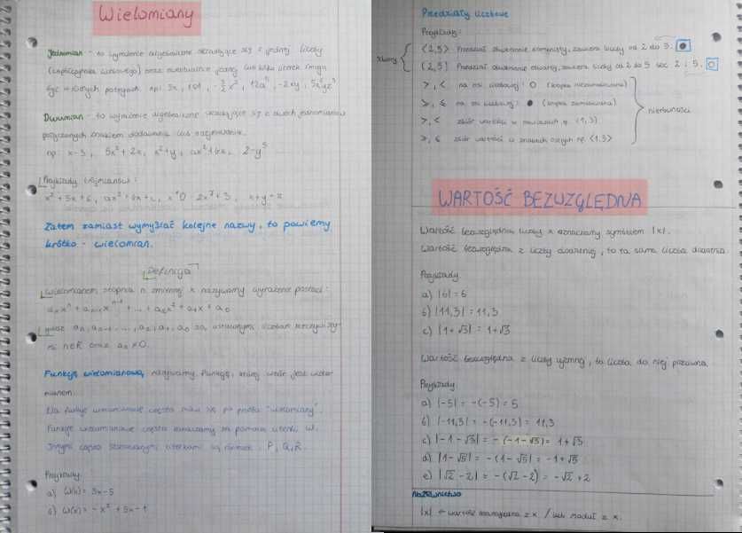 Notatki Maturalne Matematyka + Angielski