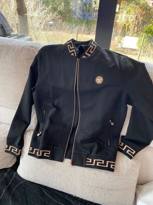 Dres Versace męski xxl czarny złoto mega bawełna