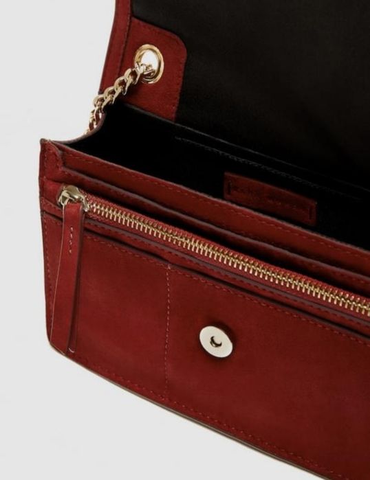 ZARA сумка з натуральної замшевої шкіри