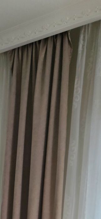 Zasłony beżowe nowe 3  sztu.
