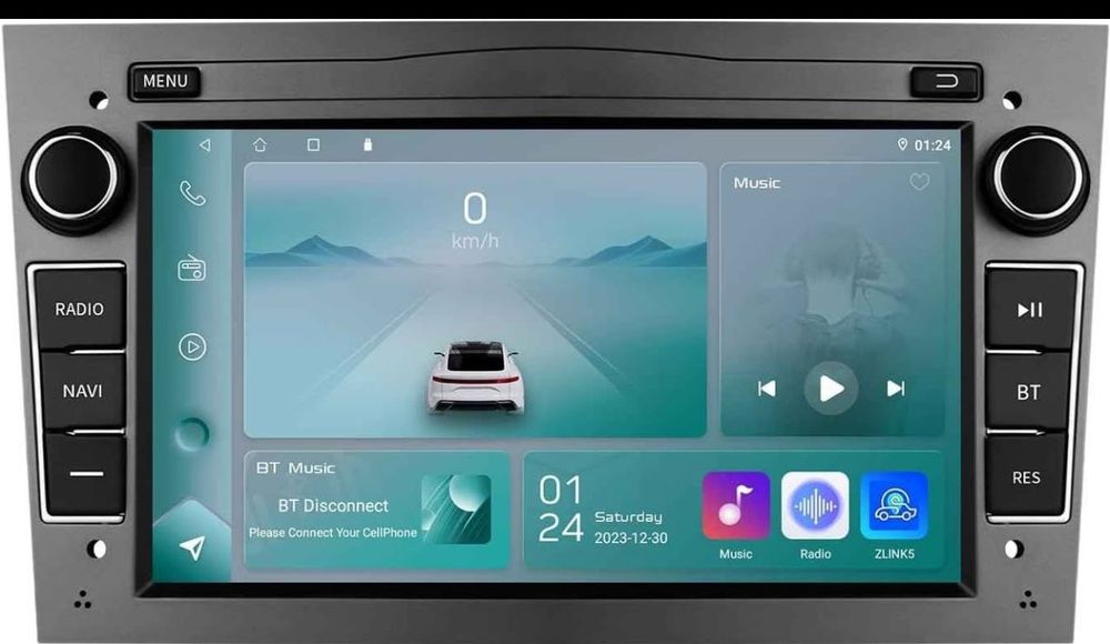 Rádio de Carro Android 13 com CarPlay Meriva/Tigra/Astra/Vectra e outr